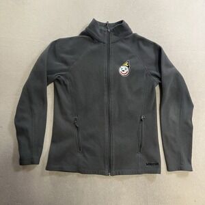 Jack In The Box Fleece Jacket Women's Size Medium Gray Full Zip Uniform Marmot